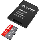 SanDisk - Carte microSD UHS-I Ultra Plus 128 Go-Interface UHS-I pour une compatibilité avec les appareils hôtes pris en charge