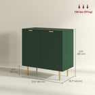 HOMCOM - Buffet 31,5 po L - vert-Polyvalent : peut servir de buffet, de meuble de salle de bain ou d’entrée 