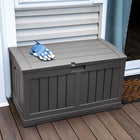 Suncast - Coffre de terrasse 50 gal - Poivre noir-Garantie limitée de 5 ans.