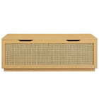 Modway - Soma 47" Rotin Établi de rangement - Chêne-Assemblée requise