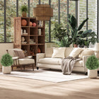 HOMCOM - Arbres de cyprès artificiels 24 po avec piquet de sol - vert - ensemble de 2-Matériau : PE 