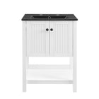 Modway - Steam 24" Vanette de salle de bain - Blanc Noir-Vanité de salle de bain moderne