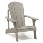 Backyard Lifestyles - Chaise Adirondack - Gris clair-Ne se fissure pas, ne s’écaille pas, ne rouille pas et ne pèle pas.