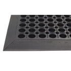 Edgewood - Tapis Série Competitor Anti-Fatigue à Surface Ouverte Pour Usage Intensif - 3 pi l x 5 pi L x 7/8 po P - Noir-Caoutchouc naturel