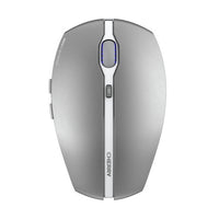 Cherry - Souris optique ergonomique Bluetooth sans fil GENTIX BT - Argent-Résolution réglable à deux niveaux (1 000/2 000 dpi)