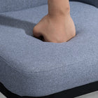 HOMCOM - Tabourets de bar hauteur comptoir pivotants avec pieds - gris clair - paquet de 2-Patins antidérapants pour assurer votre équilibre et protéger votre sol des rayures 

