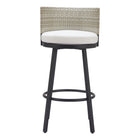 Zuo - Midnight Wave Tabouret de bar - Blanc-Coussin amovible