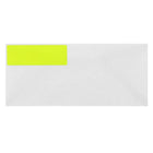 JAM Paper Étiquettes postales, 1 1/3 x 4 po, jaune néon, 252/paquet-14 étiquettes par feuille