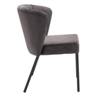 Zuo - Aimee Chaise de salle à manger - Gris - Ensemble de 2-Garantie limitée de 3 ans