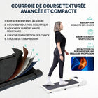 MotionGrey - Tapis de marche - Tapis roulant cardio portable sous bureau - Blanc-4