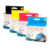 Premium Ink - Brother LC51XL - Pack CMJN - Rendement élevé-Couleur: CMYK