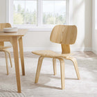 Modway - Fathom Chaise à manger - Naturel-Protège-pieds antidérapants