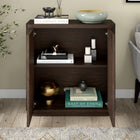 Hudson&Canal - Meuble d'appoint Easton 32 po de largeur - Brun aulne-Dimensions du produit : 14" L x 31,5" l x 32" H