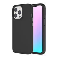 AXS - PROTech coque anti-choc avec bordures surelevees et une durabilite militaire pour Apple iPhone 13 Pro, Noir-Resistant aux chocs