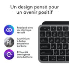 Logitech - MX Keys S for Mac - clavier sans fil, - touches programmables - rétroéclairé - Gris-Plus de confort, plus de concentration: travaillez confortablement plus longtemps avec ce clavier fin et son inclinaison optimale, idéale pour les poignets.