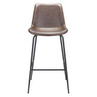 Zuo - Byron Tabouret de bar - Brun-Rembourrage moelleux et confortable