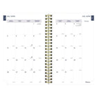 Blueline - Agenda Scolaire Hebdomadaire/Mensuel - 8 po H x 5 po l - Motif Floral - Bilingue-Comprend des calendriers de référence