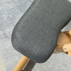 HOMCOM - Chaise ergonomique à posture agenouillée avec roues - gris foncé-Assemblage requis 