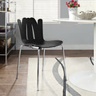 Modway - Flare Restauration Fauteuil d’appoint - Noir-Siège et dossier en plastique moulé