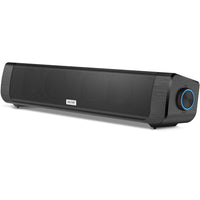 Delton - Enceinte d'ordinateur SB200 de 20 watts, avec barre de son filaire/sans fil, noire-Offre un son haute fidélité qui restitue les sons avec une clarté et une profondeur exceptionnelles.