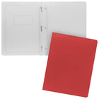Merangue - Couverture de rapport - 11 1/2 po x 9 1/8 po - rouge - paquet de 25-3 attaches pour maintenir le papier en place