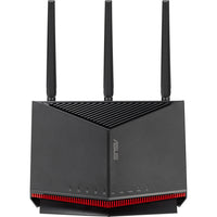 ASUS - Routeur extensible double bande WiFi 7 Smart AiMesh RT-BE86U BE6800 - Noir-Le RT-BE86U comprend un port WAN/LAN 10G, prêt pour le divertissement de nouvelle génération ou les home studios. Il déverrouille également une liaison Ethernet ultra-haute vitesse de 10 Gbit/s pour un réseau filaire robuste.
