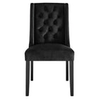 Modway - Baronet Performance Velvet Chaises de salle à manger Ensemble de 2 - Noir-8