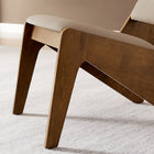 Modway - Rylina Cuir végane Chaises d’accent - Brun noyer - Ensemble de 2-Pattes larges et effilées