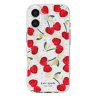 Kate Spade - Étui Protective MagSafe Cherry Dot pour iPhone 17 - Cerise-Conçu pour être utilisé avec les accessoires MagSafe d'Apple