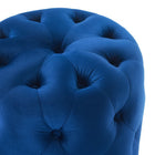 Modway - Amour Ronde à boutons touffés Performance Velvet Ottoman - Marine-6