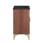 Modway - Daylight 30" Vanette de salle de bain - Noyer noir-Matchs non inclus