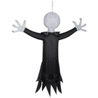 GEMMY - Jack Skellington gonflable à suspendre pour Halloween avec lumières clignotantes - 122 cm-Se gonfle automatiquement en quelques secondes et se dégonfle pour un rangement facile