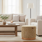 Zuo - Fije Pouf de rangement - Jaune ocre-Couleur du mobilier : Jaune