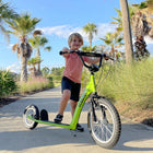Aosom - Trottinette pour enfants avec guidon réglable, freins avant et arrière doubles - vert-Couleur : Vert 