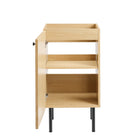 Modway - Chaucer 18" Armoire de toilette de salle de bain (lavabo non inclus) - Chêne-Assemblée requise