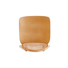 Manhattan Comfort - Lot de 2 chaises de salle à manger Versailles 18,5 po dossier rond style industriel chic - Nature-Garantie limitée du fabricant de 30 jours