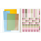 AT-A-GLANCE - Agenda hebdomadaire/mensuel BADGE floral 2027 - 11 po H x 8 1/2 po l - multicolore - bilingue-Un mois sur deux pages comprenant des blocs quotidiens, une section de notes et des calendriers de référence des mois passés / futurs