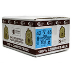 Eco II - Sacs Compostable Industriel - 42 po x 48 po - Givré - paquet de 100 -Paquet de 100