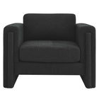 Modway - Visible Tissu Boucle Fauteuil - Noir-Capacité de poids : 330 lb