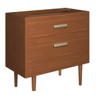 Modway - Cassia 36" Bois de teck Armoire de toilette de salle de bain (lavabo non inclus) - Naturel-Assemblée requise