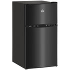 HOMCOM - Mini-réfrigérateur 3,2 pi³ avec congélateur et portes réversibles - noir-Combine réfrigérateur et congélateur avec une capacité de 3,2 pi³ pour divers stockages alimentaires 