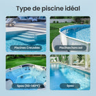 Aiper - PilotFlow V3 Aspirateur de piscine portable pour piscines creusées et hors sol avec une puissance d'aspiration de 21 GPM et une perche télescopique-Garantie d'un an incluse
