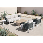 Zuo - Bridgehampton Fauteuil avec accoudoirs - Blanc-Dimensions: 31,5 po L x 26,4 po L x 31,9 po H