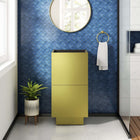 Modway - Quantum 18" Armoire de toilette de salle de bain (lavabo non inclus) - Or-Bassin d’évier non inclus