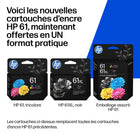 HP - Cartouche d'encre 61 authentique à rendement standard - Tricolore-Conçue pour les imprimantes jet d’encre HP compatibles HP Deskjet 1000 Printer series, HP ENVY Printer series, HP OfficeJet Printer series