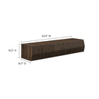 Modway - Vaughn 64 po Meuble TV mural, Noyer-Finition stratifiée