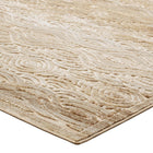 Modway - Kennocha Vagues rustiques vintage abstraites Tapis de 5 pi l x 8 pi L - Tan and Cream-Matériel durable