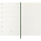 Moleskine - Agenda semainier  Classic 18 mois 2026-2027 - couverture souple - 12 -7 x 21 cm - vert myrte - Anglais-4