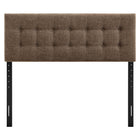 Modway - Emily Tissu tapis Tête de lit Queen size, Moka-Quatre positions de montage