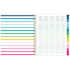 Emily Ley - Agenda scolaire hebdomadaire/mensuel Simplified 2026-2027 - 11 po H x 8 3/8 po l - bande joyeuse - bilingue-Couverture en poly durable avec design des bandes joyeuses.